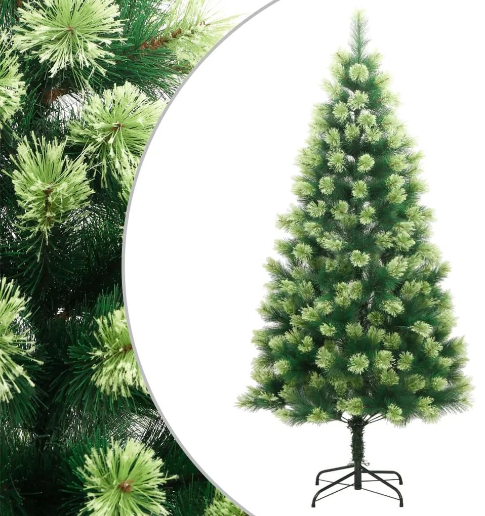 Umelý výklopný vianočný stromček so stojanom 210 cm 356739