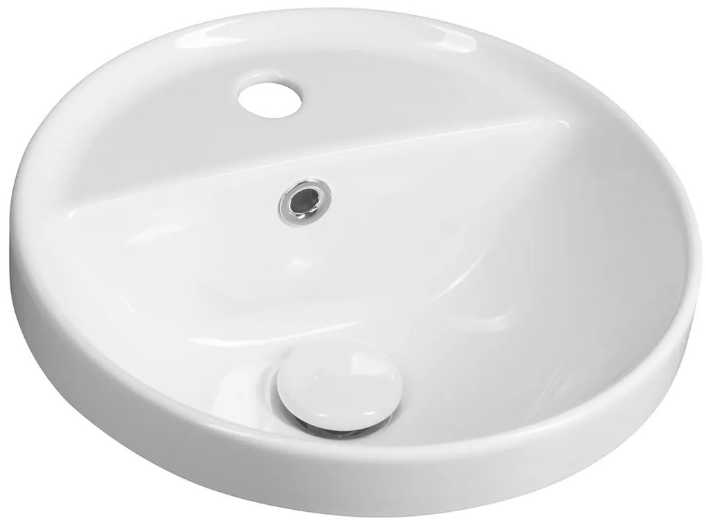 Sapho Sapho, YUVA keramické umývadlo zápustné, Ø 38cm, biela, TU0652