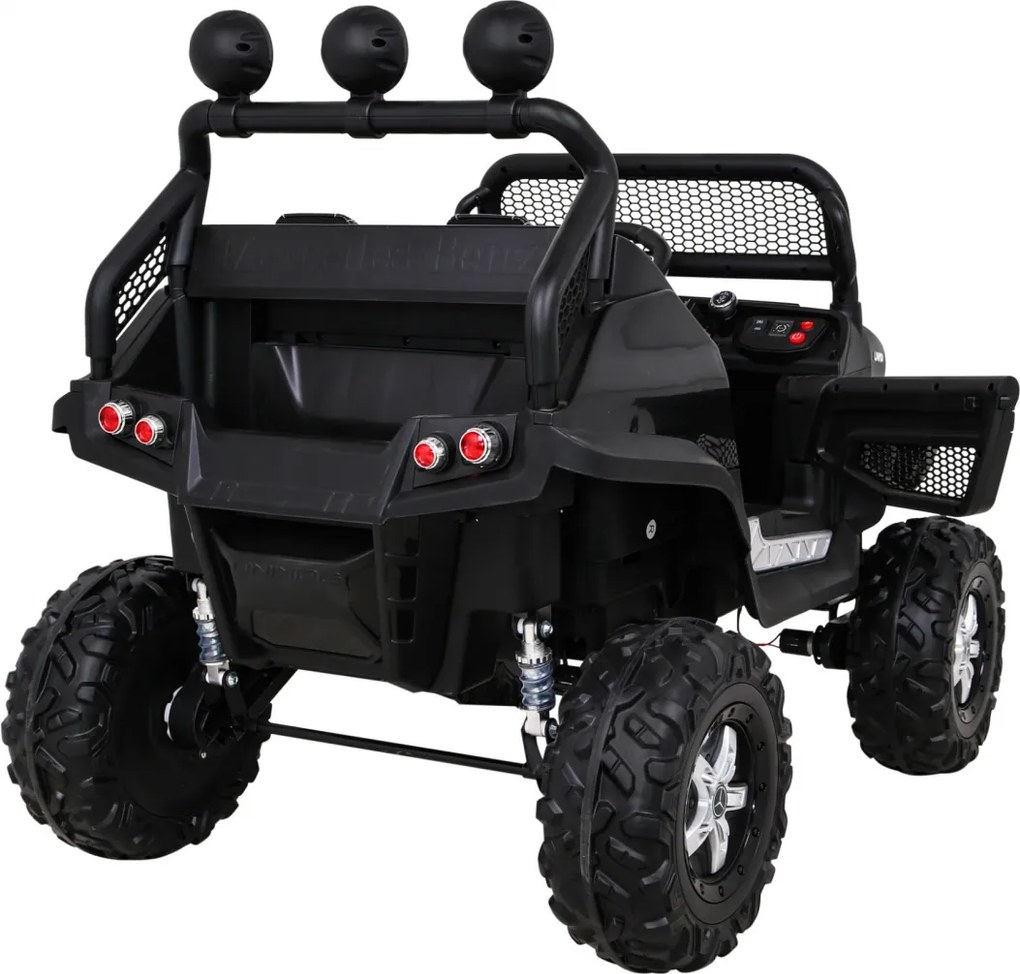 Ramiz Mercedes Benz Unimog pre deti Čierna + Terrain 4x4