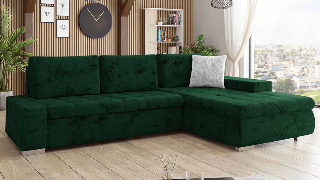 Rohová pohovka Herkules Premium, Dostupné poťahy: Terra 06 + Terra 06 + Terra 15 ECO