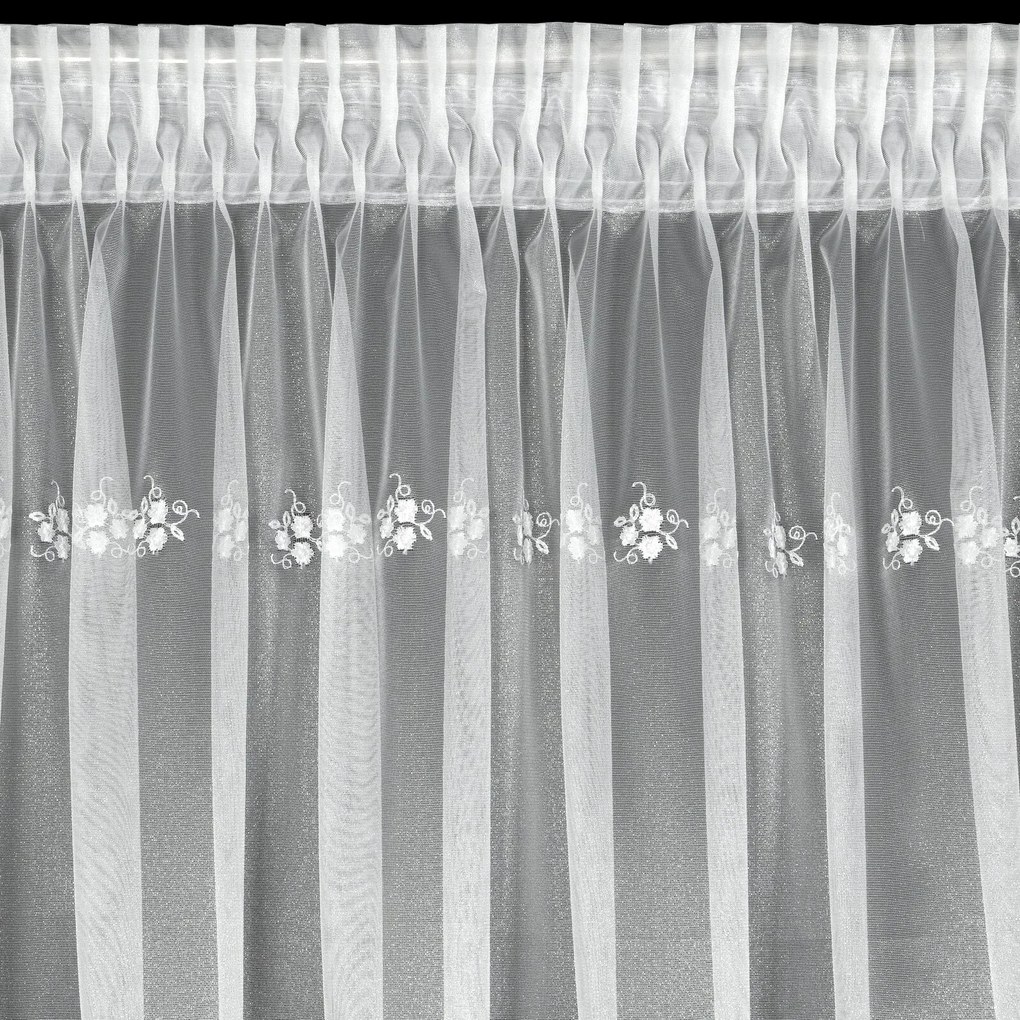 ZÁCLONA NA PÁSKE LILAC 400X160 CM, 200X250 CM BIELA