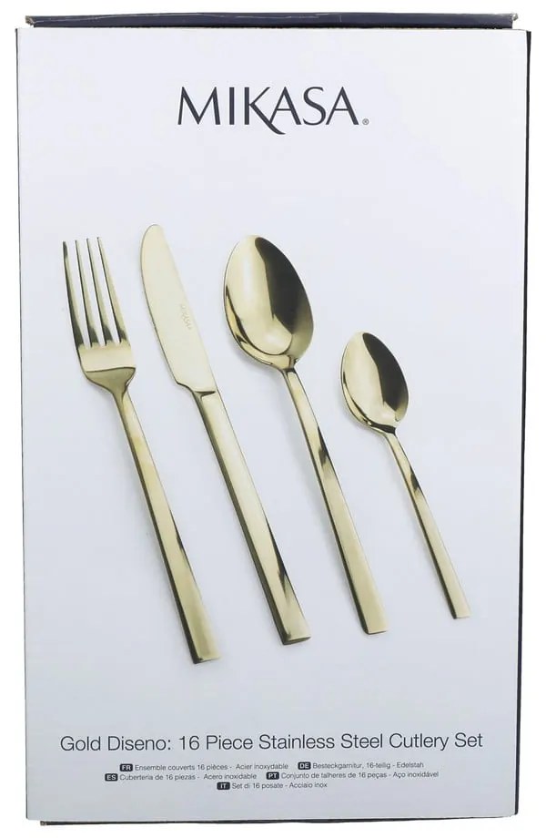 Antikoro príbor 16 ks v zlatej farbe Diseno – Mikasa