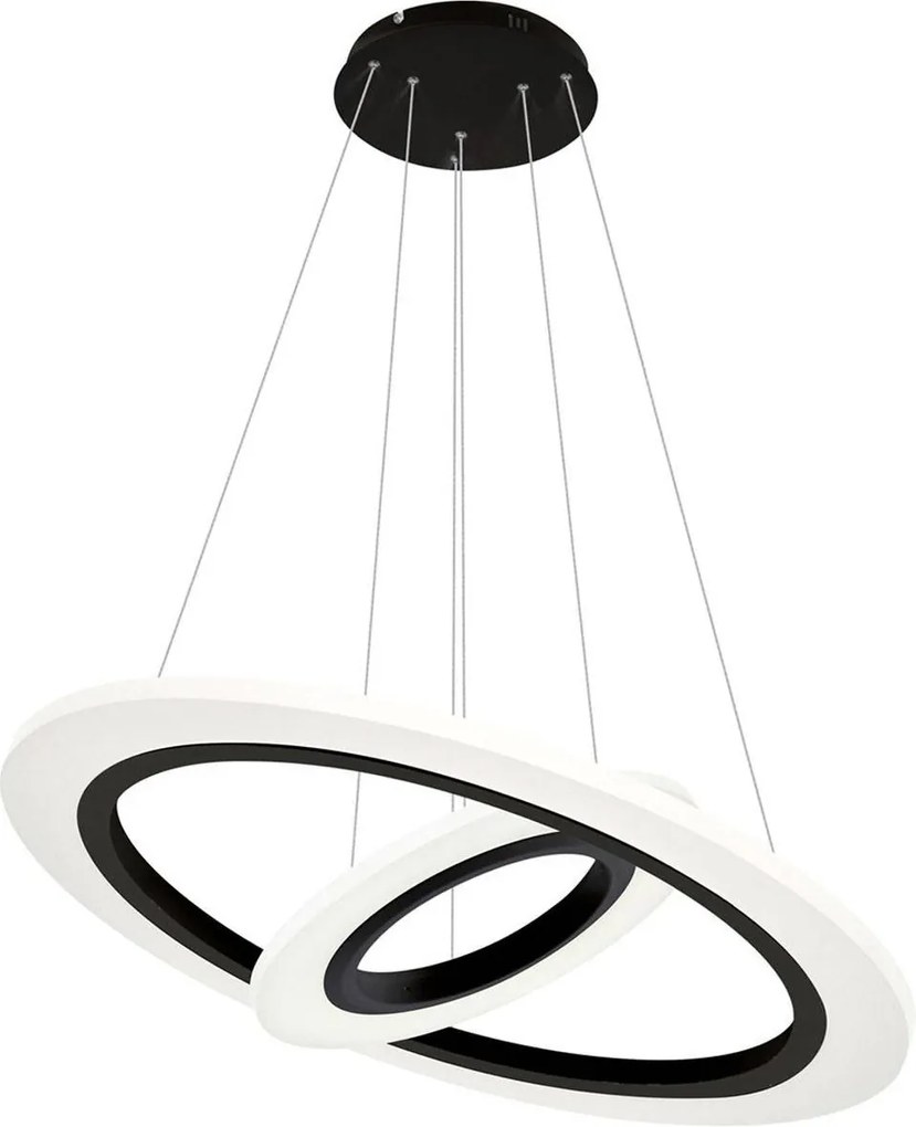 Závesné LED svietidlo Cosmo, 2x LED 36w, b/w