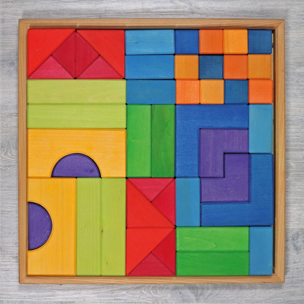 Grimm's - Základná drevená stavebnica - 46 ks