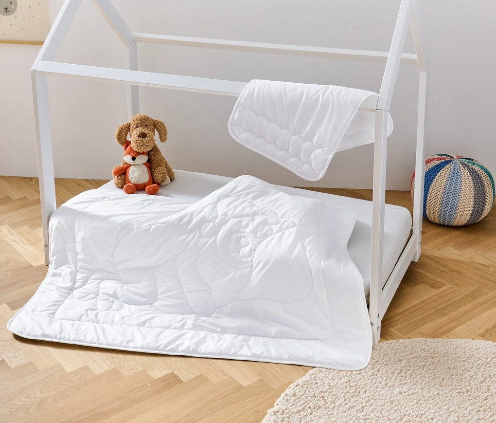 Detská prešívaná prikrývka a vankúš irisette® greenline