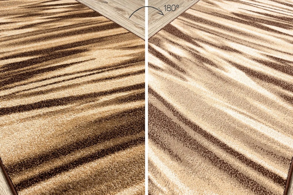 Behúň KARMEL FRYZ - ARABICA hnedý