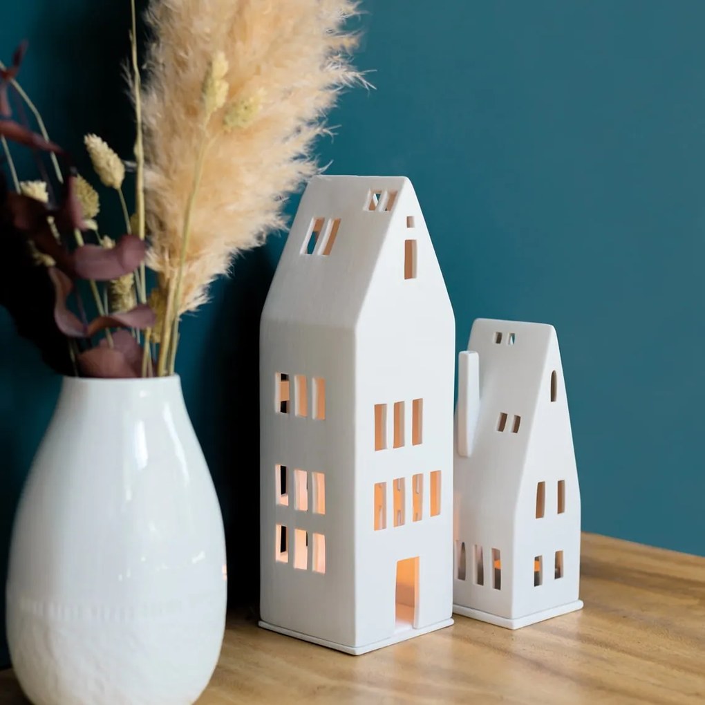räder Porcelánový svietnik domček Large Windows 30 cm