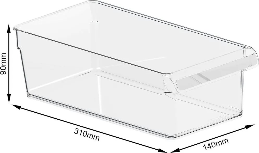 2. akosť - Organizér do chladničky Rotho LOFT FRIDGE, 3,1l - 31x14x9cm