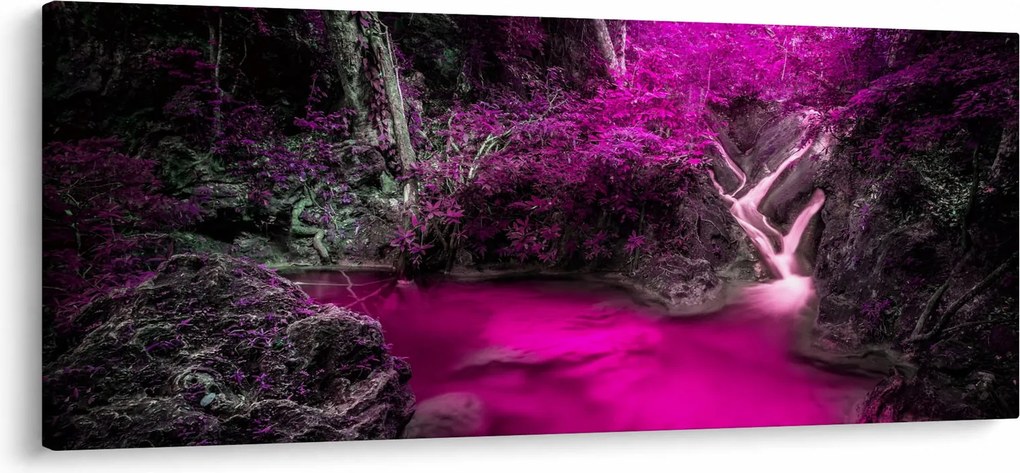 Obraz - Ružový les (120x50 cm)