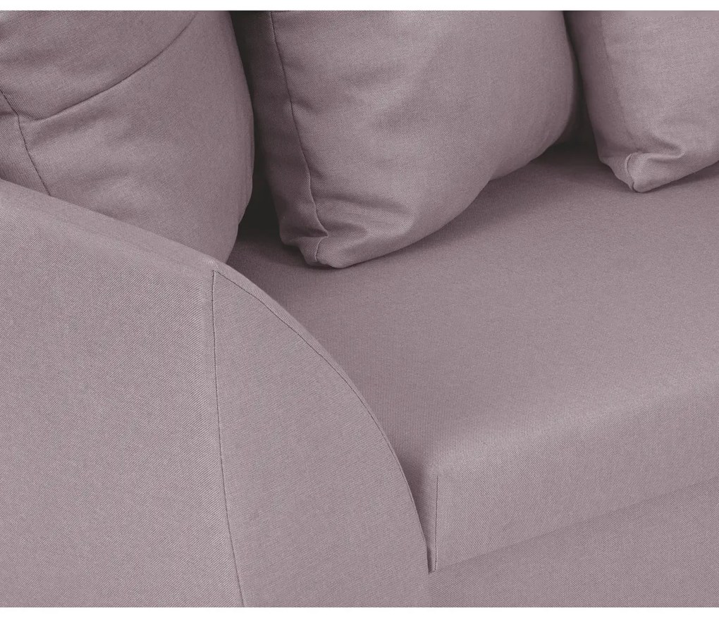 MEGA AKCE Rozkládací rohová sedací souprava ALEX Růžová