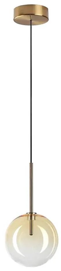 Ideal Lux - LED Luster na lanku EQUINOXE 1xG4/2W/230V pr. 15 cm mosadz/dymová