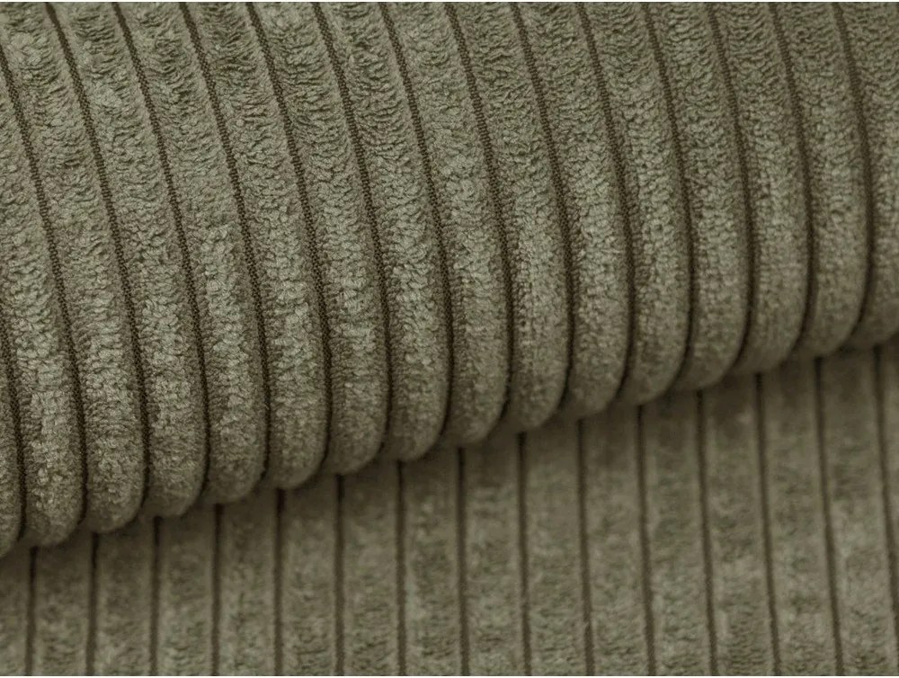 Zelená menčestrová rohová pohovka (pravý roh/s leňoškou) Campi – Cosmopolitan Design