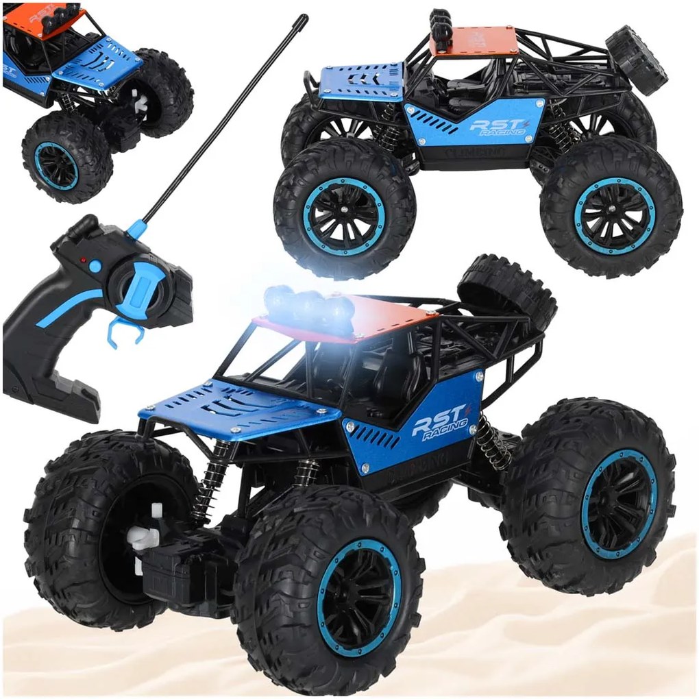 KIK RST Offroader Climbing Rover – RC terénne auto s diaľkovým ovládaním a LED svetlami