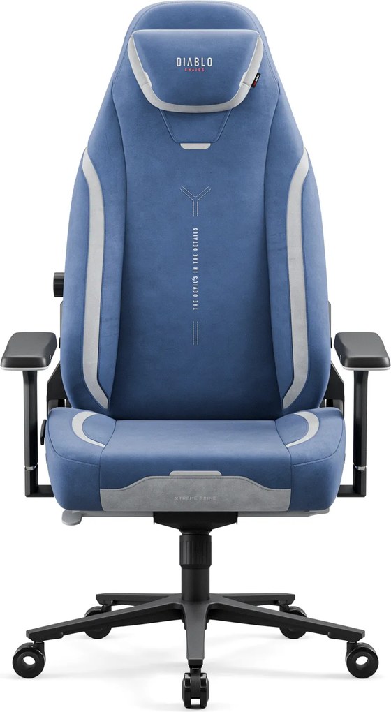 Modrá látková herná stolička Diablo X.Eye Prime Meta Ocean