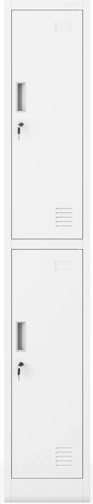 Šatníková skriňa pre zamestnancov biela IGOR 1 Plus 316,5 x 1850 x 450 mm