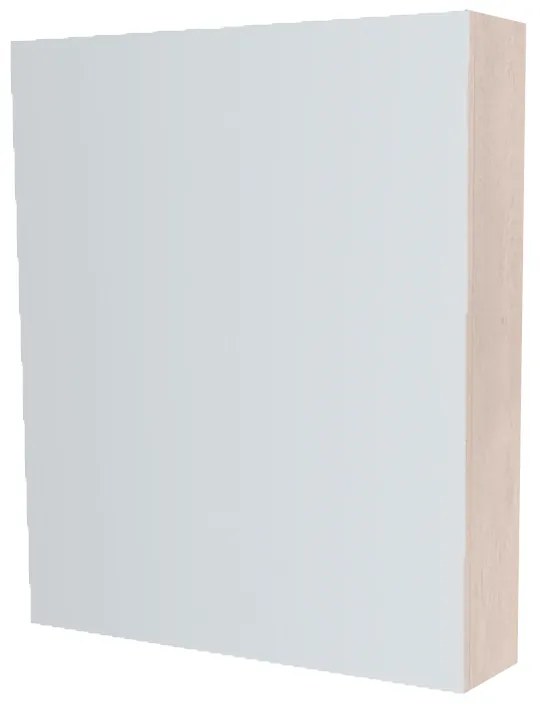 Mereo, Mereo Kúpeľňová zrkadlová skrinka 60 cm, galerka, 1x dvierka ľavá, Multidecor, Dub Patinovaný, MER-CN798G61DUP1