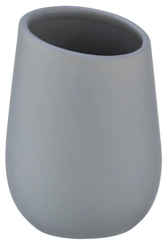 Sivý keramický téglik na kefky Wenko Badi