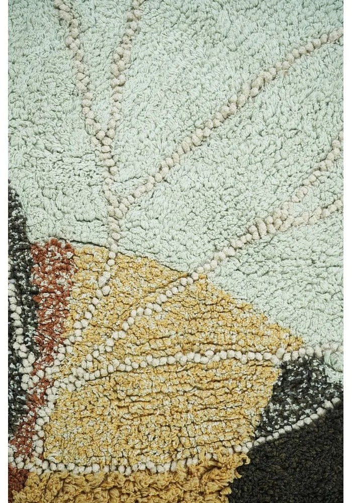 Žltý prateľný ručne tkaný bavlnený detský koberec 115x150 cm Bee – Lorena Canals