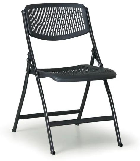 Skladacia stolička CLICK, čierna