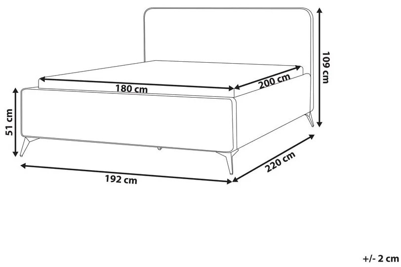 Manželská posteľ 180 cm Vardiel (béžová) (s roštom). Vlastná spoľahlivá doprava až k Vám domov. 1076314