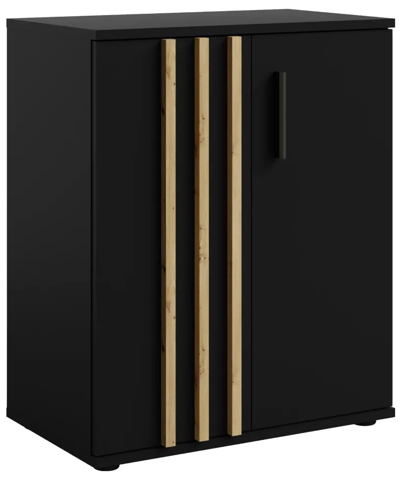 Skrinka TOLIS 2D, čierna