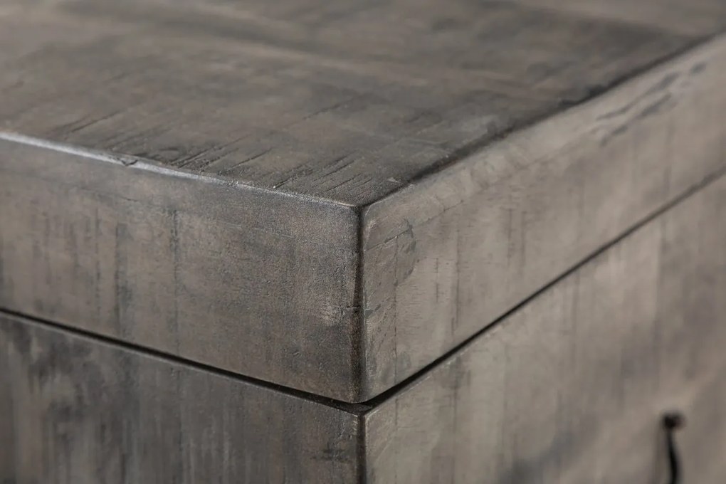 Konferenčný stolík - truhlica Unity Loft 115 cm sivé mango