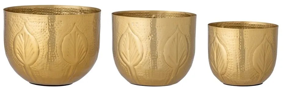 Kovové obaly na kvetináče v súprave 3 ks ø 18 cm Bati – Bloomingville