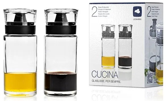 Leonardo CUCINA sada na olej a ocot 170 ml, 2 ks
