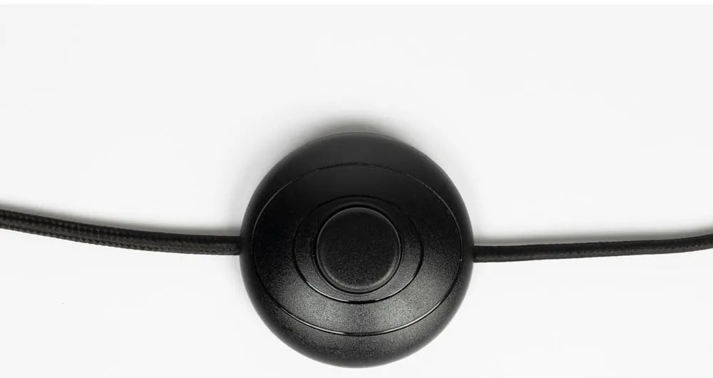 Čierna stojacia lampa s textilným tienidlom (výška 220 cm) Martine – White Label