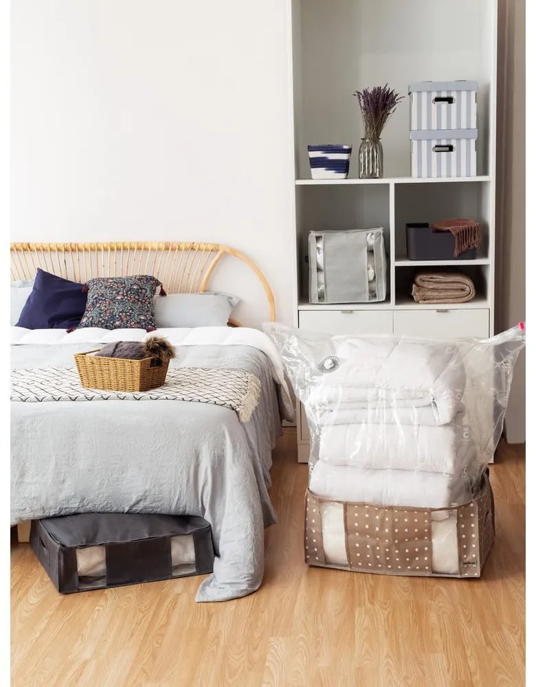 Kartónové úložné boxy v súprave 2 ks s vekom Stripes – Compactor