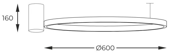 Zuma Line 89429-60BK - LED stropné svietidlo HORIK LED/32W/230V 3000/4000/6000K
