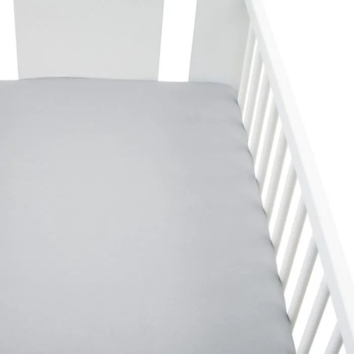 Jersey prestieradlo do postieľky 120x60 sivé