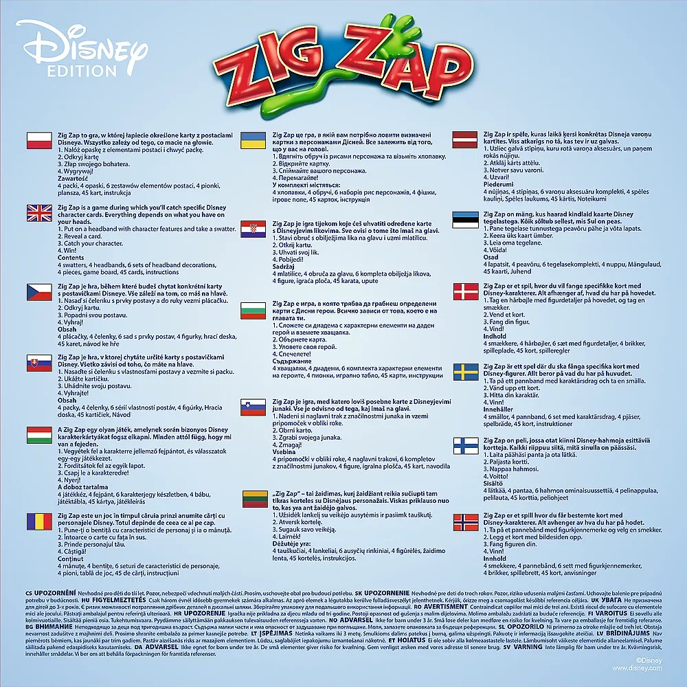 Trefl Gry Obratnostná hra Zig Zap Disney Trefl 02438