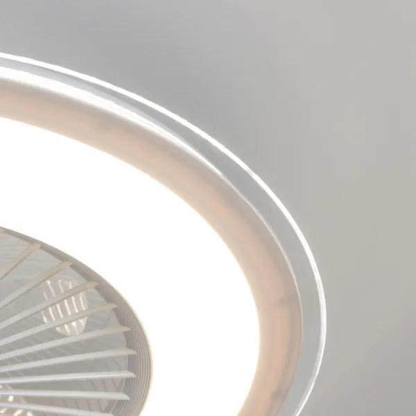 Brilagi - LED Stmievateľné svietidlo s ventilátorom RONDA LED/48W/230V biela + DO