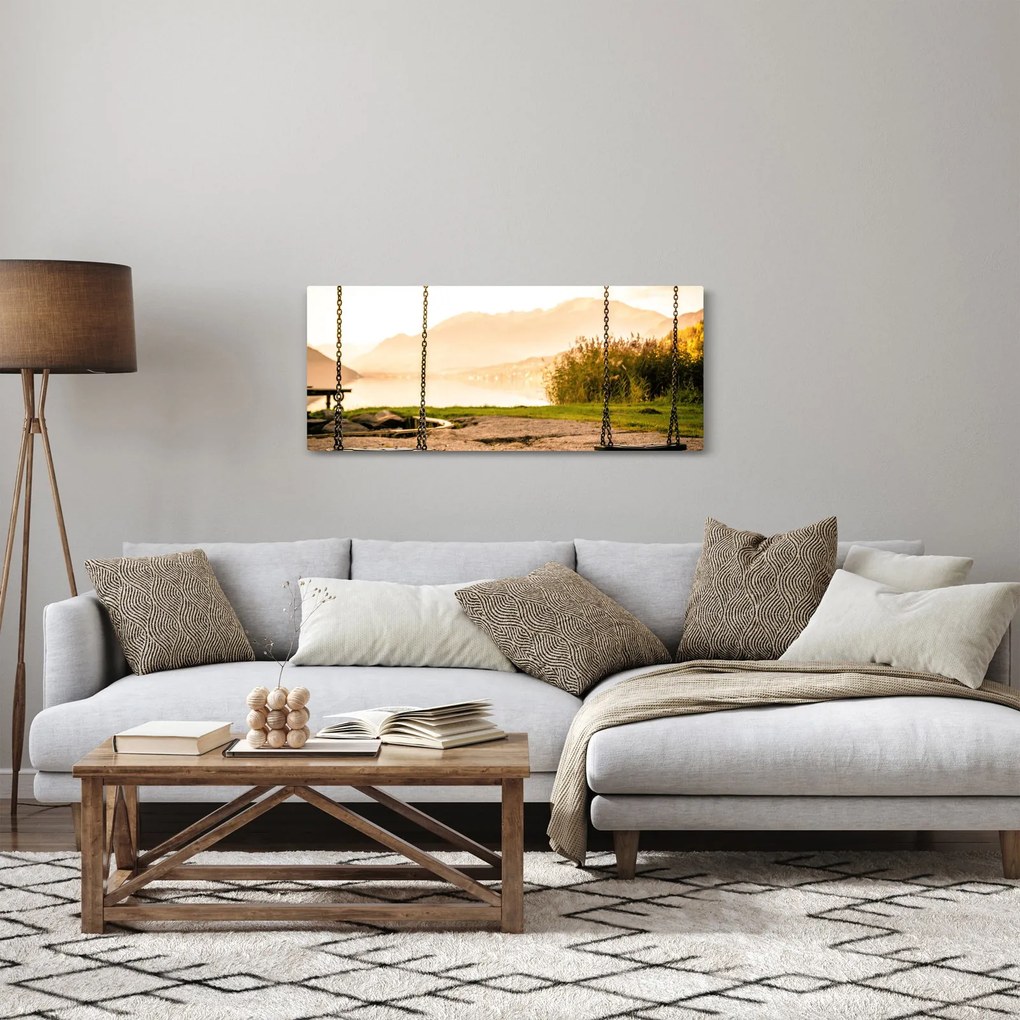 Obraz hojdačky v prírode (120x50 cm)