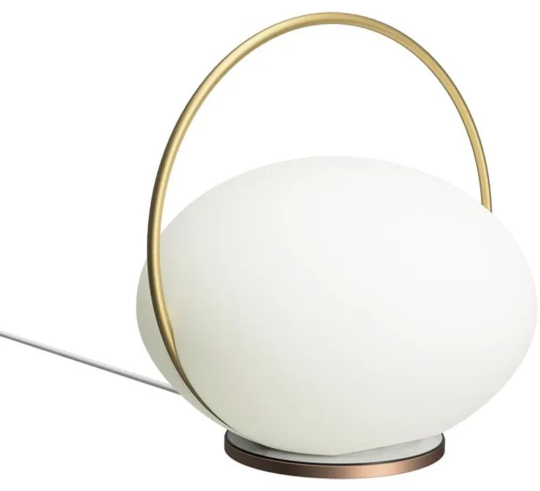 Biela LED stolová lampa so stmievačom (výška 19 cm) Orbit – UMAGE