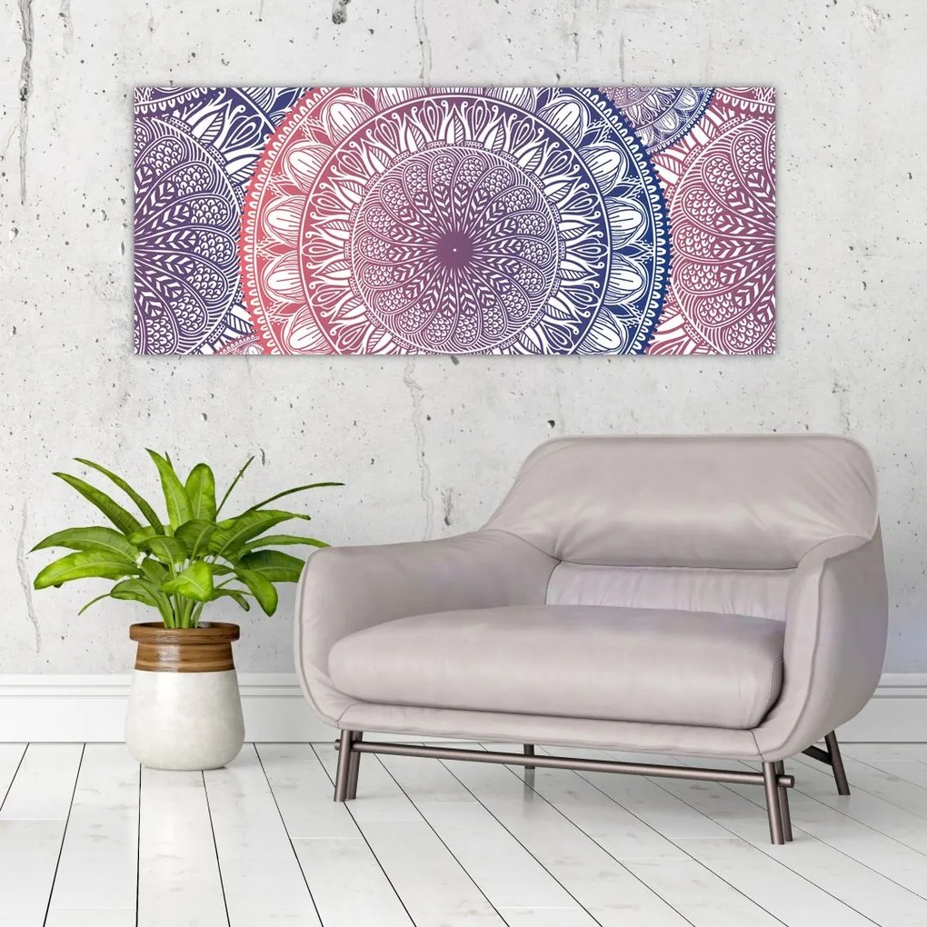Obraz z mandál (120x50 cm)