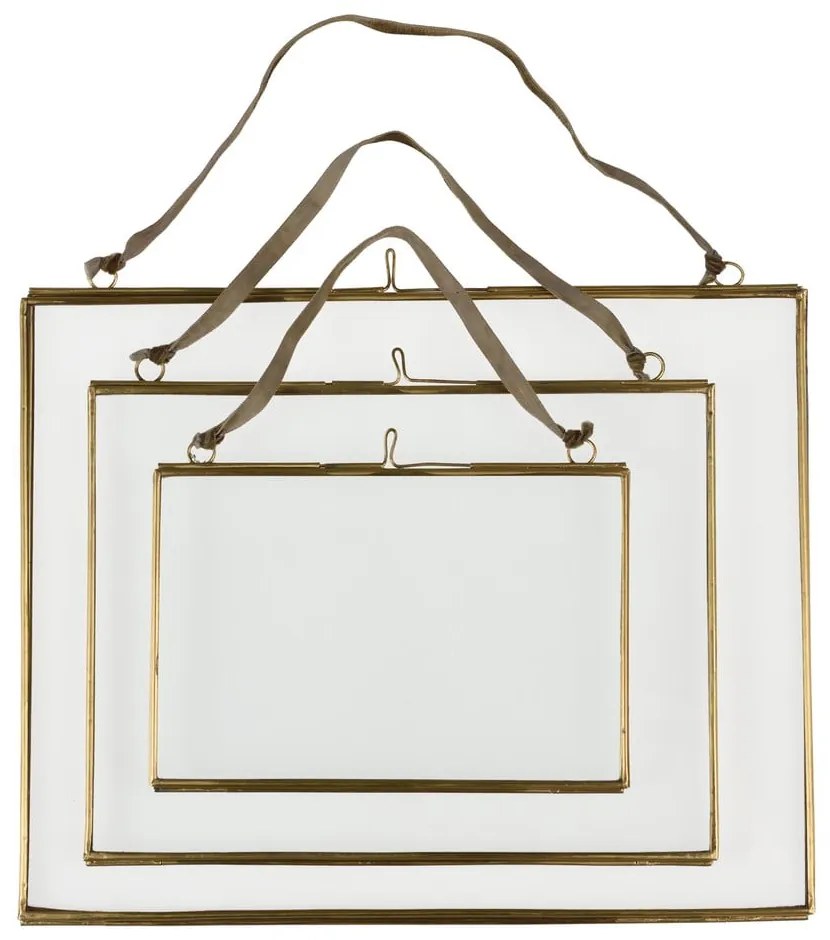 Kovový rámček na stenu v zlatej farbe 15x10 cm – Rex London