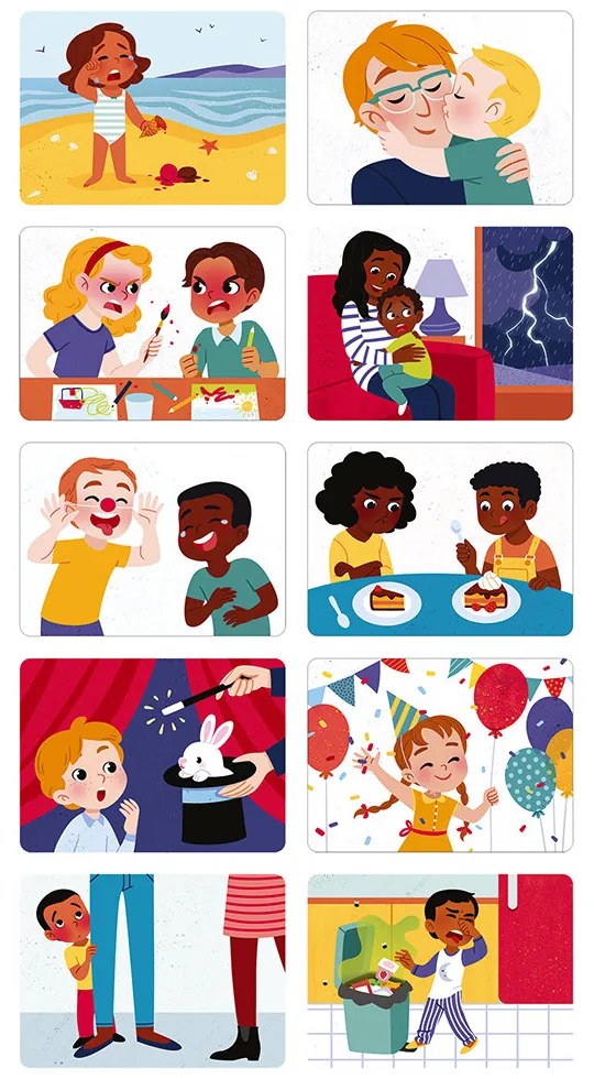 Magnetická skladačka – emócie