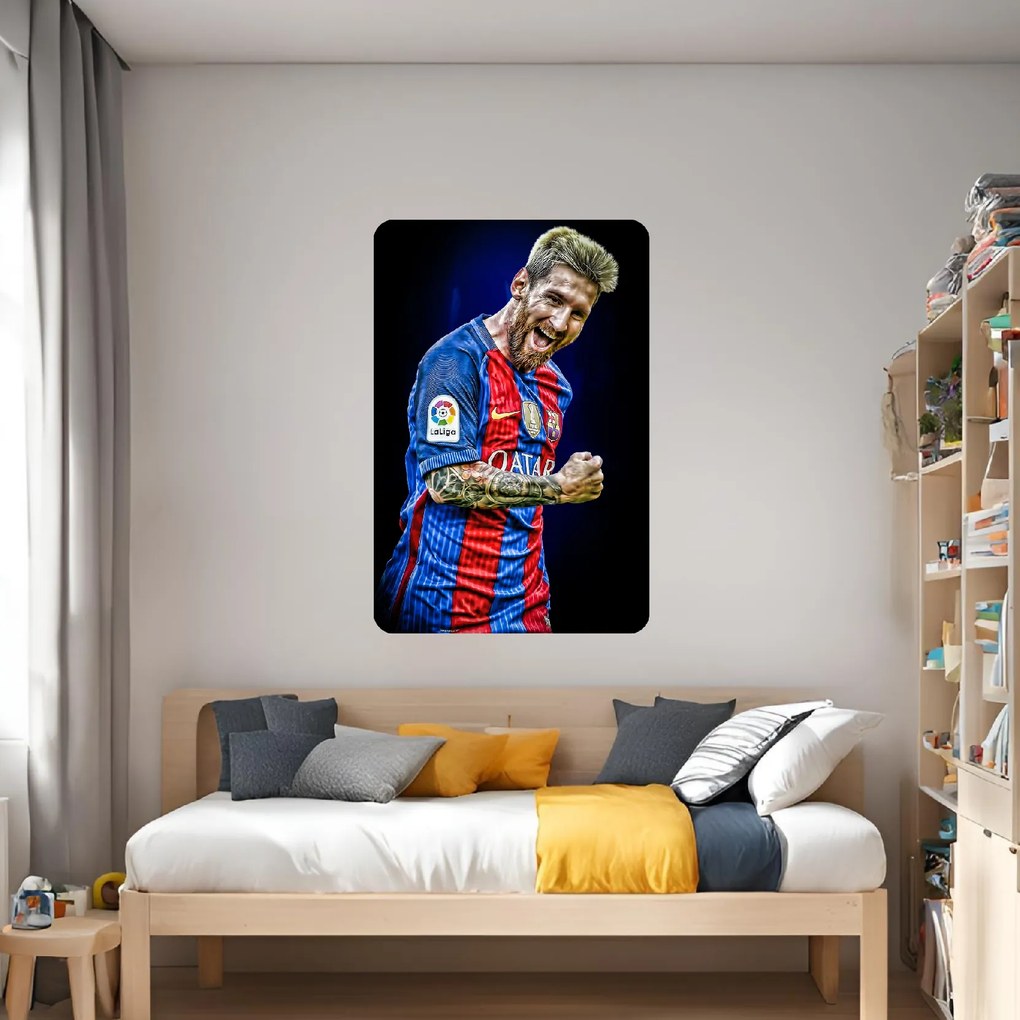 Textilná nálepka na stenu "MESSI 2"