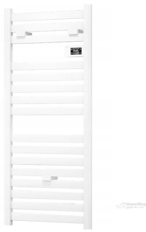 Erga Pago, elektrické vykurovacie teleso 540x960 mm s digitálnym termostatom, 500W, biela matná, ERG-LAV-GRZE-E-ALU-960540-WH