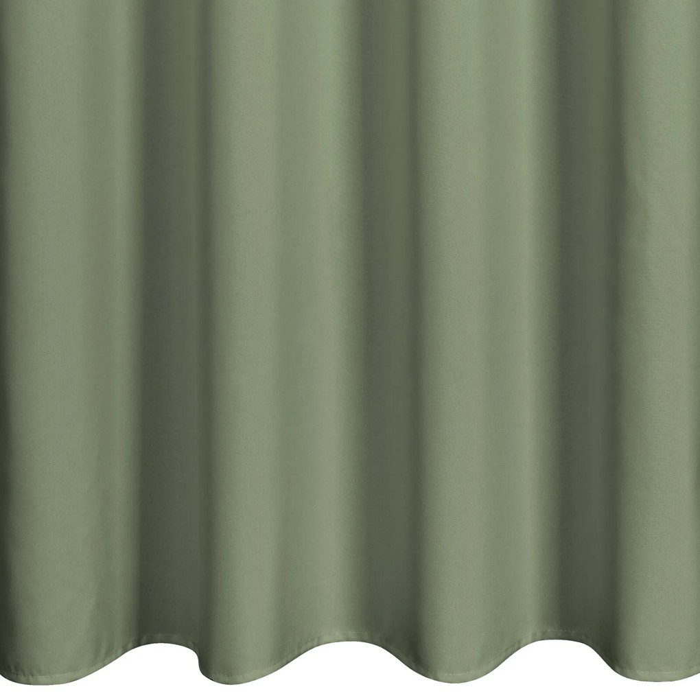 ZÁVES NA KRÚŽKOCH RITA 140X250 CM OLIVOVÁ