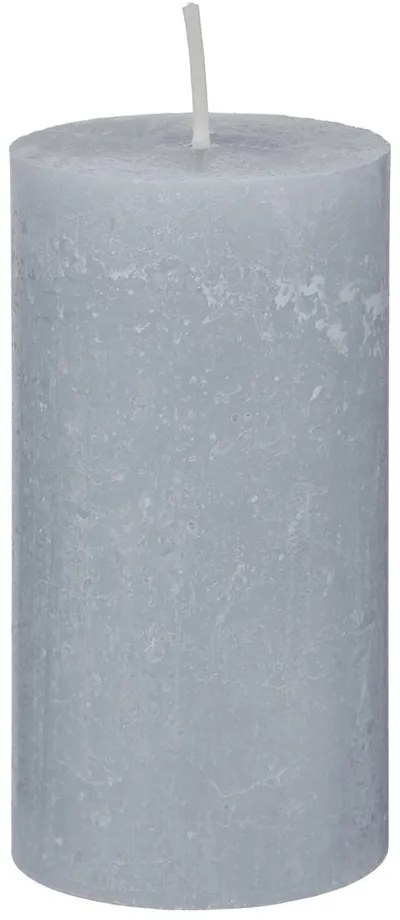 RUSTIC Sviečka 13 cm - sv. sivá