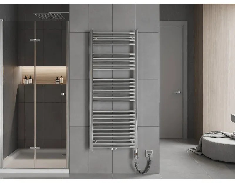 Mexen Hades, elektrické vykurovacie teleso 1500 x 600 mm, 600 W, chrómová, W104-1500-600-2600-01