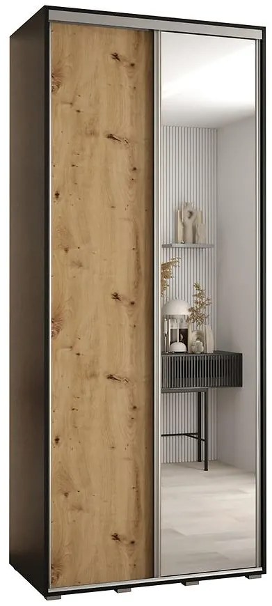 Skriňa 45 Canaris 3 130 čierna/artisan/silver