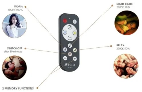 Eglo 98892 - LED Stmievateľné stropné svietidlo ZUBIETA-A LED/24W/230V + DO