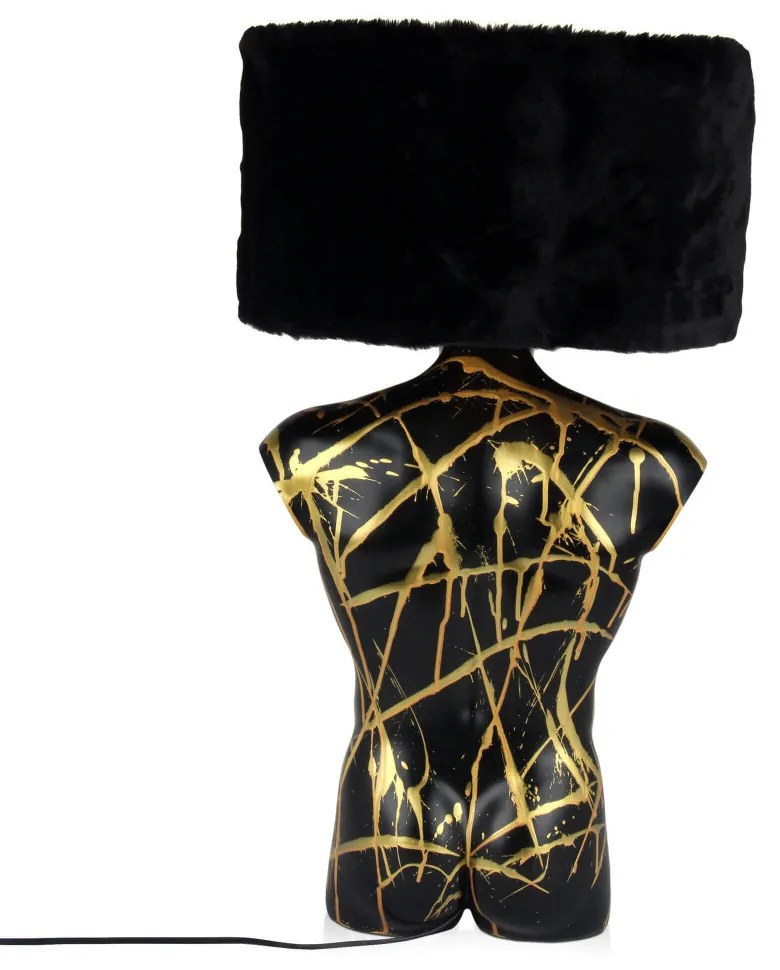 Moderná lampa do obývačky Man's Bust