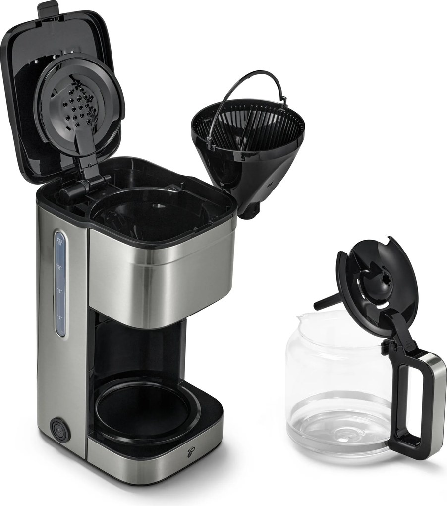 »Let's Brew Elegant« kávovar na prekvapkávanú kávu, strieborný