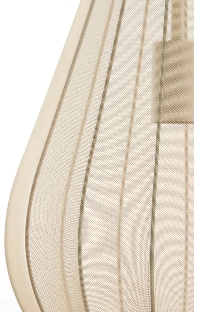 Béžové závesné svietidlo so skleneným tienidlom Itela – Light & Living