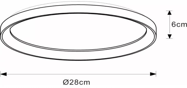 Lucide 46103/20/02 - LED Stmievateľné stropné svietidlo VIDAL LED/20W/230V zlatá
